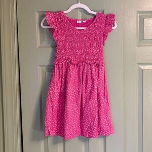 GAP Pink Floral Kids Casual Dress | Size 8-9